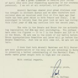 Letter: 1949 May 2