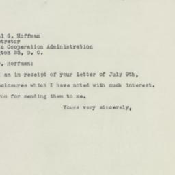 Letter: 1948 July 12