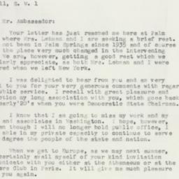 Letter: 1957 February 6