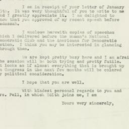 Letter: 1952 January 29