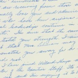 Letter: 1949 November 9