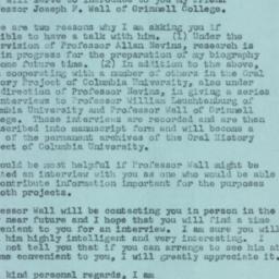 Letter: 1957 April 23