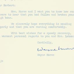 Letter: 1963 February 18