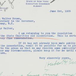 Letter: 1935 June 3