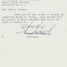 Letter: 1956 January 21