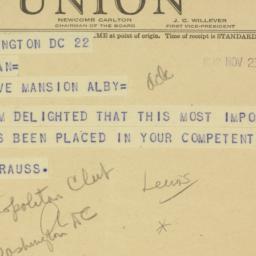 Telegram: 1942 November 23