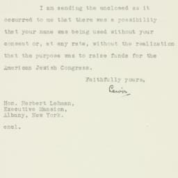 Letter: 1935 May 3