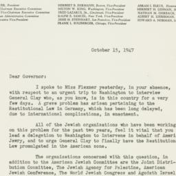 Letter: 1947 October 15