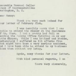 Letter: 1955 February 25