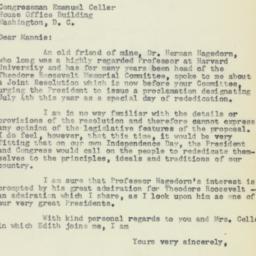 Letter: 1958 May 23