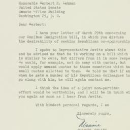 Letter: 1954 March 31