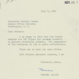 Letter: 1952 July 5