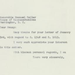 Letter: 1956 January 5