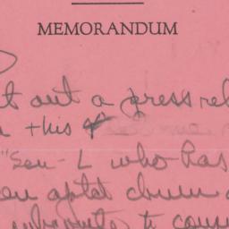 Memorandum: n.d.