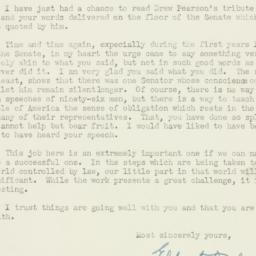 Letter: 1951 July 19