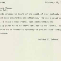 Letter: 1953 February 12