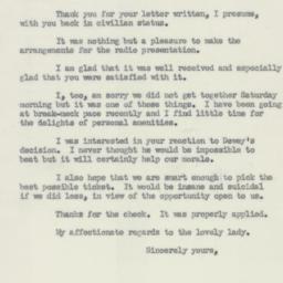 Letter: 1950 June 22