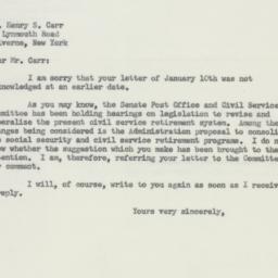 Letter: 1956 February 20