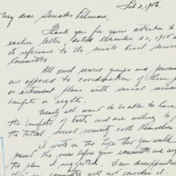 Letter: 1956 February 2