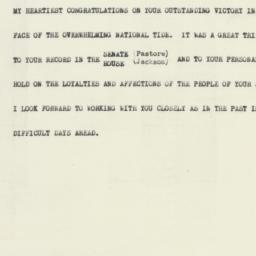 Telegram: 1952 November 5