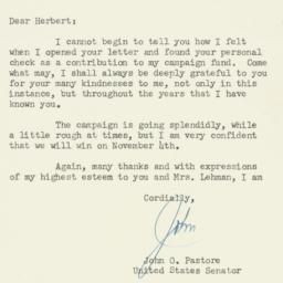Letter: 1952 September 29
