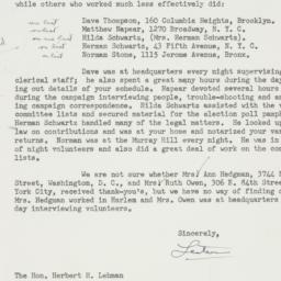 Letter: 1947 January 15