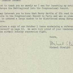 Letter: 1951 September 25