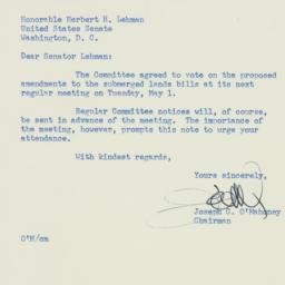 Letter: 1951 April 24