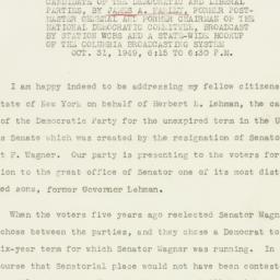 Speech: 1949 November 1