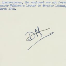 Memorandum: 1950 March 21