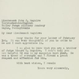 Letter: 1950 February 8
