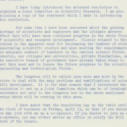 Memorandum: 1956 April 9