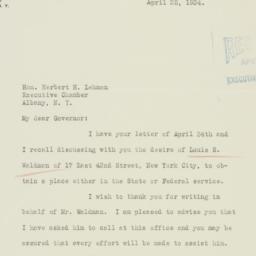 Letter: 1934 April 25