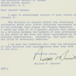 Letter: 1956 February 1