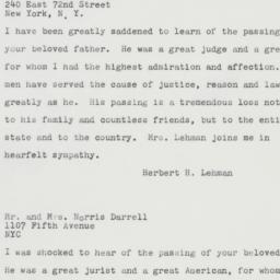Letter: 1961 August 19