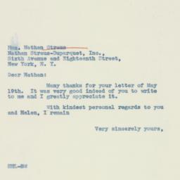 Letter: 1937 May 22