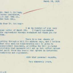 Letter: 1933 March 13