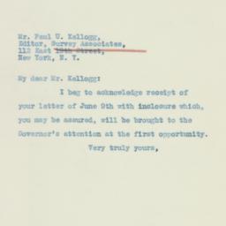 Letter: 1933 June 16