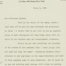 Letter: 1933 March 6