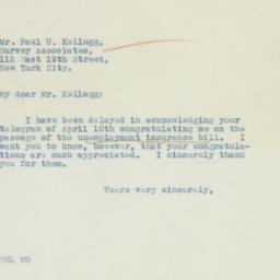 Letter: 1935 May 2