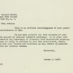 Letter: 1949 October 27
