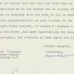 Letter: 1956 May 18