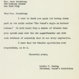 Letter: 1950 October 26
