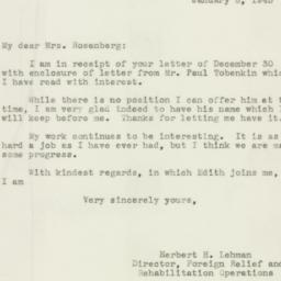 Letter: 1943 January 8