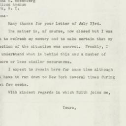 Letter: 1947 July 25