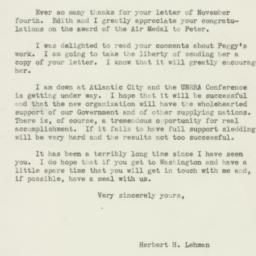 Letter: 1943 November 11