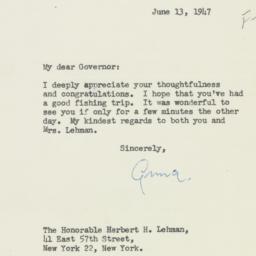 Letter: 1947 June 13