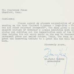 Letter: 1947 March 5