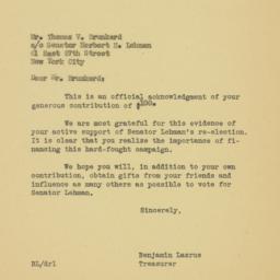Letter: 1950 November 4