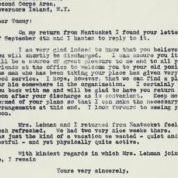 Letter: 1941 September 8